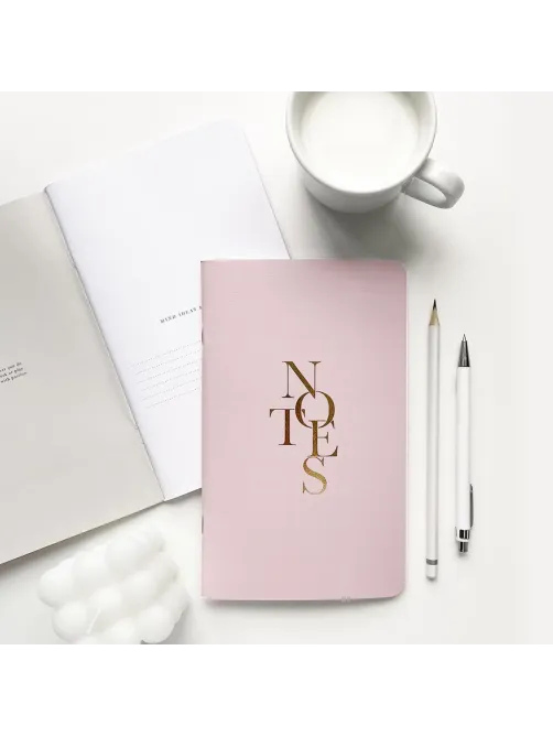 Бизнес-блокнот 130х210мм 48л.линия,скрепка,Be Smart Notes розов,N3648