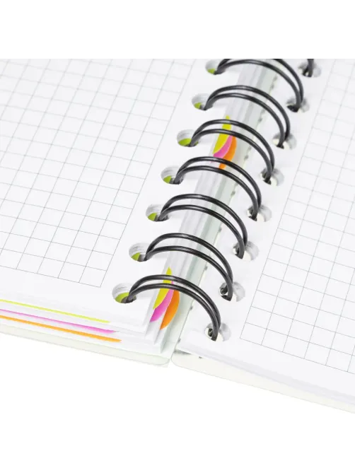 Бизнес-тетрадь 140л,кл,А5,SPIRAL BOOK Салатовый,евросп,обл.пл,раздел.84108