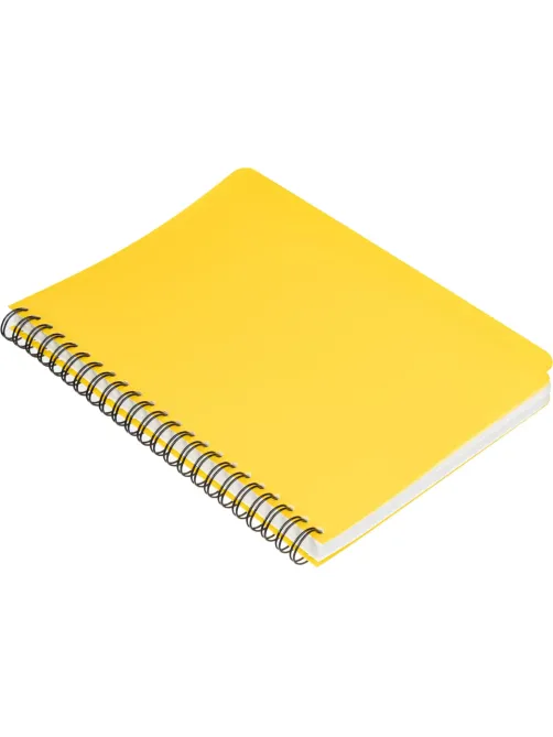 Бизнес-тетрадь А5,96л,кл,спир,пластик,тон.бл. Attache Bright colours Желтый