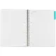 Бизнес-тетрадь SMARTBOOK А4 120л. клетка,спир,микроп,разд,карм,сер-бирюз