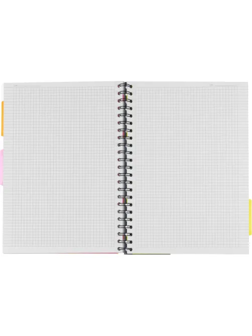 Бизнес-тетрадь 140л,кл,А4,SPIRAL BOOK Синий,евроспир,обл.пласт,раздел.84101