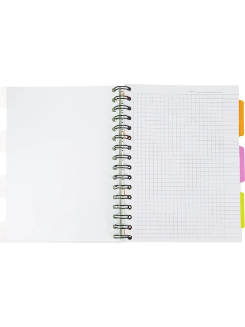Бизнес-тетрадь 140л,кл,А5,SPIRAL BOOK Салатовый,евросп,обл.пл,раздел.84108