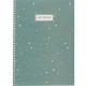 Бизнес-тетрадь Flakes blue обложка УФ лак, спираль, А4, 48л, клетка