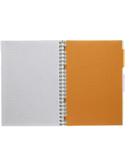 Бизнес-тетрадь 140л,кл,А4,SPIRAL BOOK Салатовый,евросп,обл.пл,раздел.84102