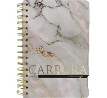 Бизнес-тетрадь BV ART А5+ 120л гребень, с разделителями CARRARA 3-737/12