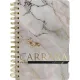 Бизнес-тетрадь BV ART А5+ 120л гребень, с разделителями CARRARA 3-737/12