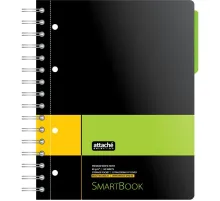 Бизнес-тетрадь SMARTBOOK А5 120л. линейка,спир,микроп,разд,карм,жел-зел