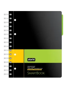 Бизнес-тетрадь SMARTBOOK А5 120л. линейка,спир,микроп,разд,карм,жел-зел