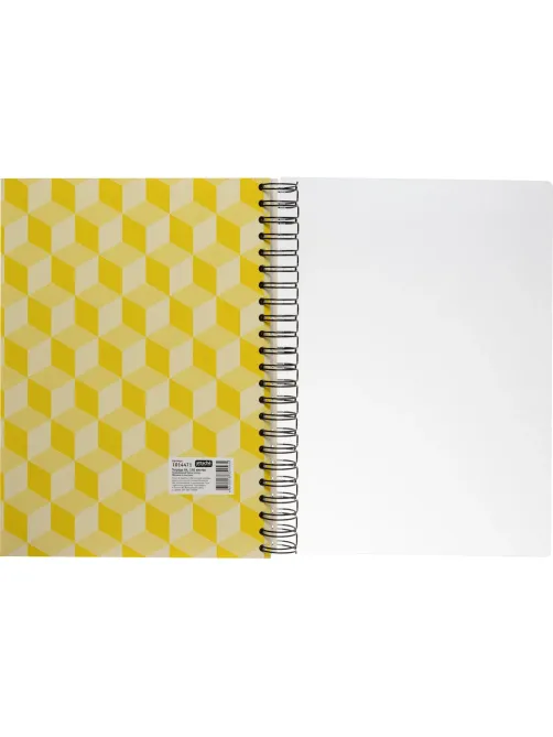 Бизнес-тетрадь А4,150л,кл,плас.спир.Attache Selection SPRING BOOK жел 84232