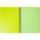 Бизнес-тетрадь А5,96л,кл,спир,пластик,тон.бл. Attache Bright colours Лайм