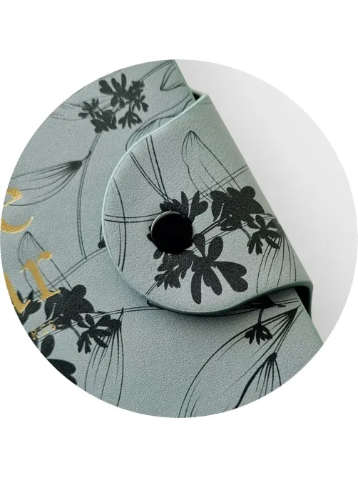 Бизнес-тетрадь Infolio 14x20см 96л клетка спираль Цветы, серый I1771/grey