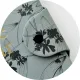 Бизнес-тетрадь Infolio 14x20см 96л клетка спираль Цветы, серый I1771/grey