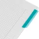 Бизнес-тетрадь SMARTBOOK А4 120л. клетка,спир,микроп,разд,карм,сер-бирюз