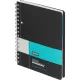 Бизнес-тетрадь SMARTBOOK А5 120л. клетка,спир,микроп,разд,карм,сер-бирюз