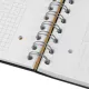Бизнес-тетрадь SMARTBOOK А4 120л. клетка,спир,микроп,разд,карм,сер-бирюз