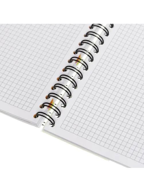 Бизнес-тетрадь 140л,кл,А4,SPIRAL BOOK Салатовый,евросп,обл.пл,раздел.84102