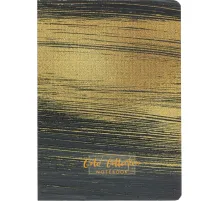 Бизнес-блокнот Gold Collection А5 96л,клетка,картон,сшивка,резинка,черный