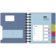 Бизнес-блокнот А6 200л кл,греб Attache Selection Office book синий металлик