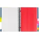 Бизнес-тетрадь B5,200л,кл,греб Attache Selection Office book синийметаллик