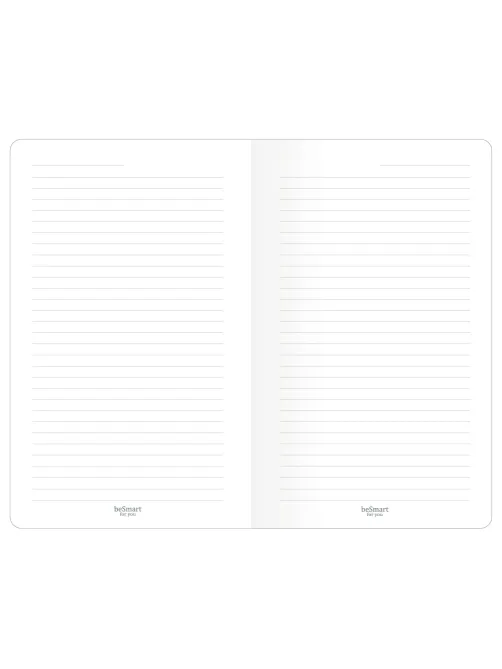 Бизнес-блокнот 130х210мм 48л.линия,скрепка,Be Smart Notes розов,N3648