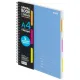 Бизнес-тетрадь 140л,кл,А4,SPIRAL BOOK Синий,евроспир,обл.пласт,раздел.84101