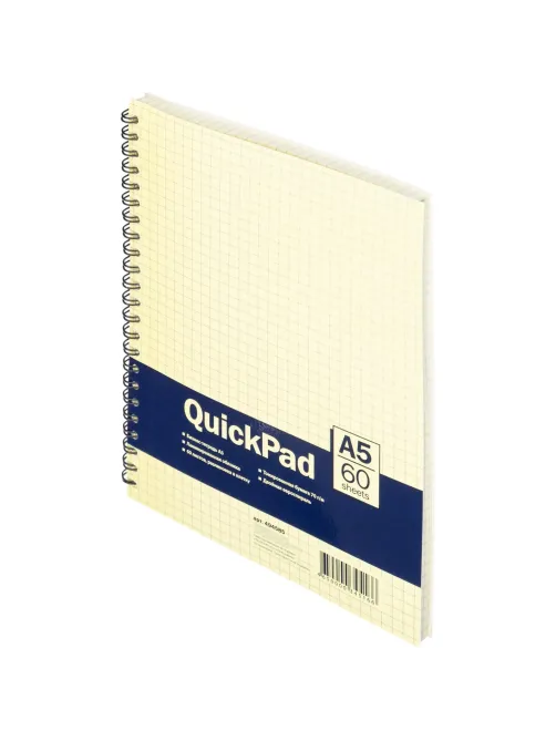 Бизнес-тетрадь 60л,кл,А5,Yellow Pad,спираль,тон.блок 70г/м
