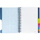 Бизнес-тетрадь А5,200л,кл,греб Attache Selection Office book синий металлик