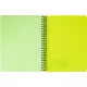 Бизнес-тетрадь А5,96л,кл,спир,пластик,тон.бл. Attache Bright colours Лайм