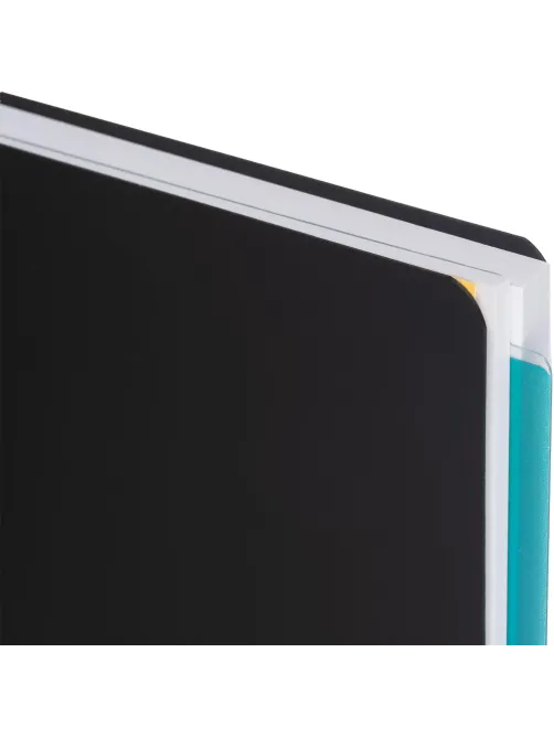 Бизнес-тетрадь SMARTBOOK А4 120л. клетка,спир,микроп,разд,карм,сер-бирюз