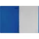 Бизнес-тетрадь А4,120л,гребень,обл.пластик,клетка, Attache Plastic, синий