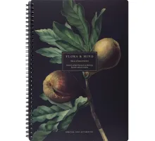 Бизнес-тетрадь, BS, А4, 96л., клетка, мягкий, спираль. Flora, инжир, N4283