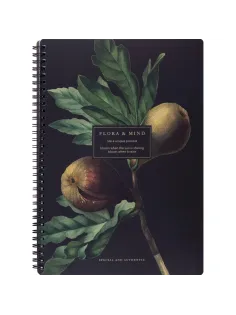 Бизнес-тетрадь, BS, А4, 96л., клетка, мягкий, спираль. Flora, инжир, N4283