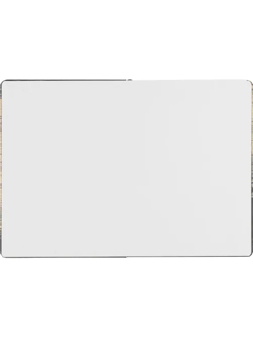 Бизнес-блокнот Gold Collection А5 96л,клетка,картон,сшивка,резинка,черный