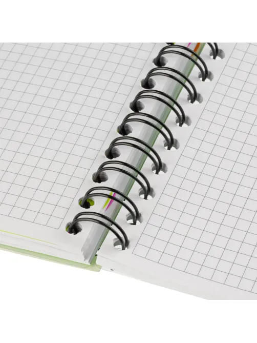 Бизнес-тетрадь 140л,кл,А6,SPIRAL BOOK Салатовый,евросп,обл.пл,раздел.84114