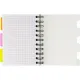 Бизнес-тетрадь 140л,кл,А6,SPIRAL BOOK Розовый,евроспир,обл.пласт,разд.84117