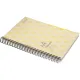 Бизнес-тетрадь А4,150л,кл,плас.спир.Attache Selection SPRING BOOK жел 84232