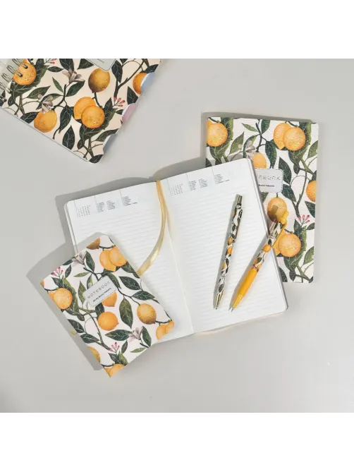 Бизнес-тетрадь BV ART А5+ 120л гребень,с разделител. FLORA.ЛИМОНЫ 3-737/15