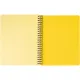 Бизнес-тетрадь А5,96л,кл,спир,пластик,тон.бл. Attache Bright colours Желтый