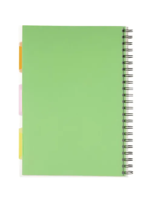 Бизнес-тетрадь 140л,кл,А4,SPIRAL BOOK Салатовый,евросп,обл.пл,раздел.84102