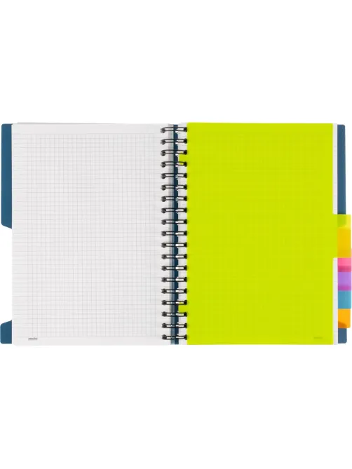 Бизнес-тетрадь B5,200л,кл,греб Attache Selection Office book синийметаллик