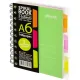 Бизнес-тетрадь 140л,кл,А6,SPIRAL BOOK Салатовый,евросп,обл.пл,раздел.84114