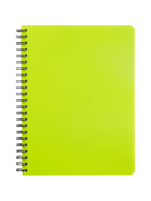 Бизнес-тетрадь А5,96л,кл,спир,пластик,тон.бл. Attache Bright colours Лайм