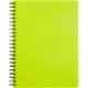 Бизнес-тетрадь А5,96л,кл,спир,пластик,тон.бл. Attache Bright colours Лайм