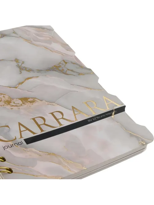 Бизнес-тетрадь BV ART А5+ 120л гребень, с разделителями CARRARA 3-737/12