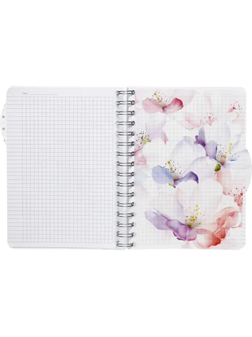 Бизнес-тетрадь А5,140л,кл,спир,плас Attache Selection Flower DreamsBlossom
