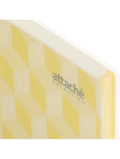 Бизнес-тетрадь А4,150л,кл,плас.спир.Attache Selection SPRING BOOK жел 84232