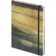 Бизнес-блокнот Gold Collection А5 96л,клетка,картон,сшивка,резинка,черный