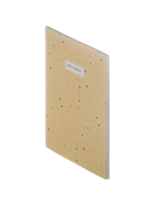 Бизнес-тетрадь Flakes yellow обложка УФ лак, спираль, А4, 48л, клетка