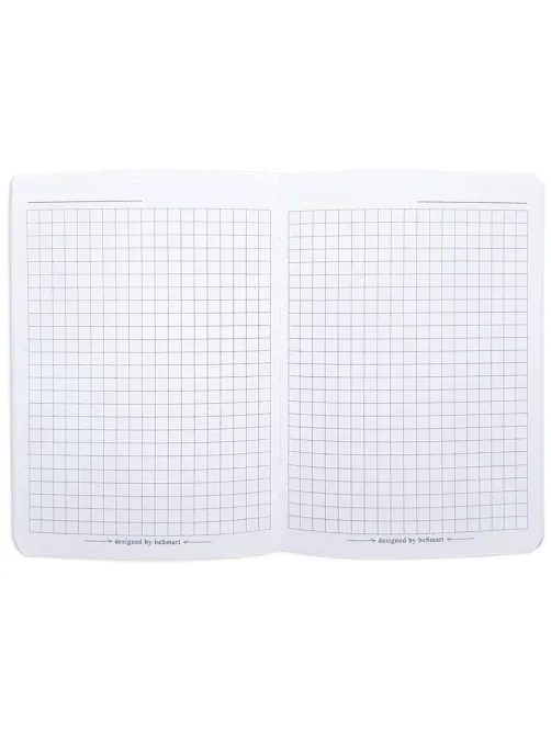 Бизнес-блокнот BeSmart 105х140мм,32л,клетка,скрепка,Nude N3136
