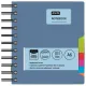 Бизнес-блокнот А6 200л кл,греб Attache Selection Office book синий металлик